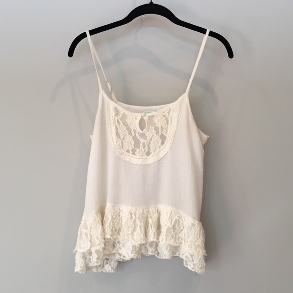 Kimchi Blue Sheer White Ruffle Blouse - Picture 2 of 11